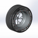 3d model Winter tire disc - preview