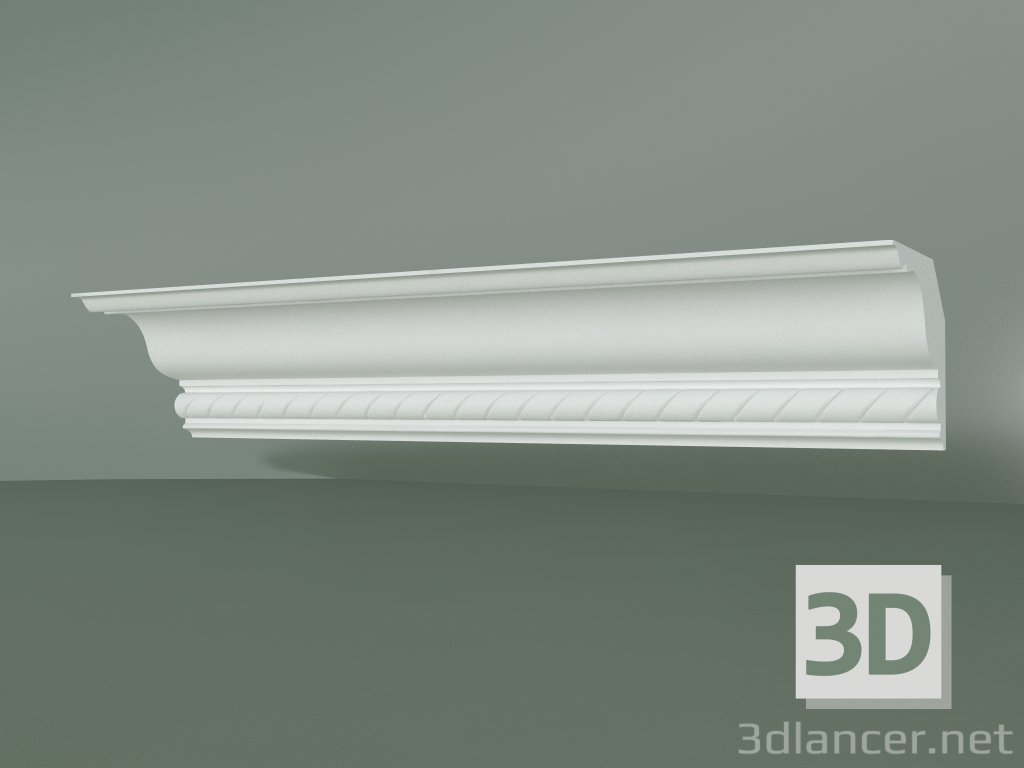 3d model Plaster cornice with ornament KV039 - preview