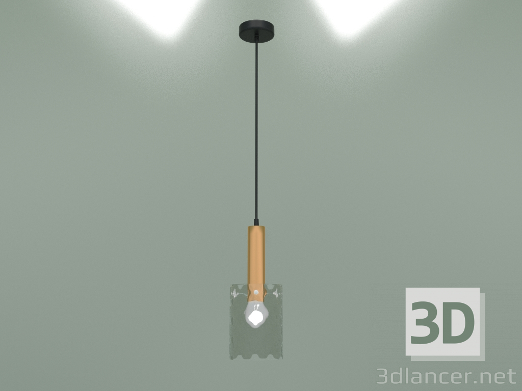 3d модель Подвесной светильник 50177-1 (черный-бронза) – превью