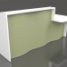 3d model Reception desk Wave LUV291L (2306x1103) - preview