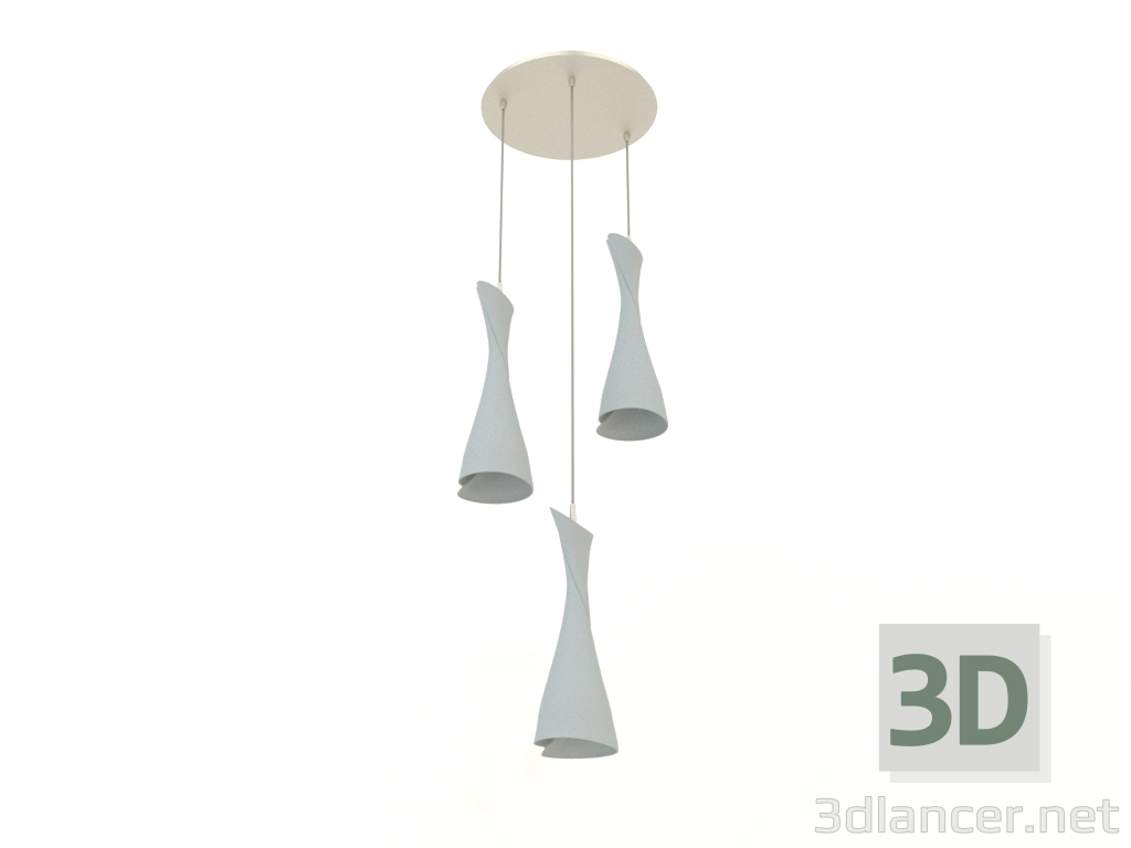 3d model Hanging chandelier (0770) - preview