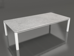 Table basse 70×140 (Blanc, DEKTON Kreta)