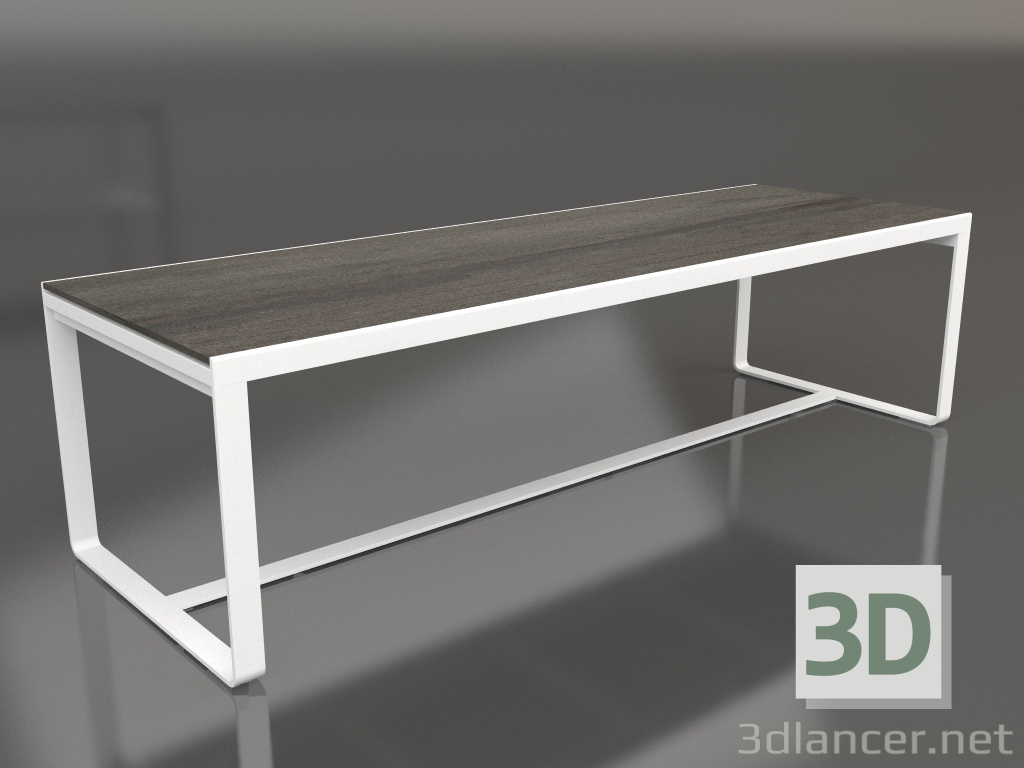 modello 3D Tavolo da pranzo 270 (DEKTON Radium, Bianco) - anteprima