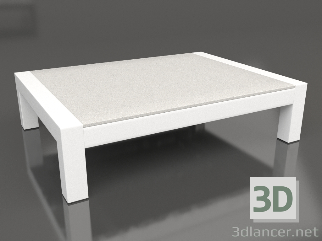 modello 3D Tavolino (Bianco, DEKTON Sirocco) - anteprima