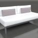 Modelo 3d Módulo sofá, secção 4 (Antracite) - preview