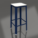 3D modeli Yüksek tabure (Gece mavisi) - önizleme