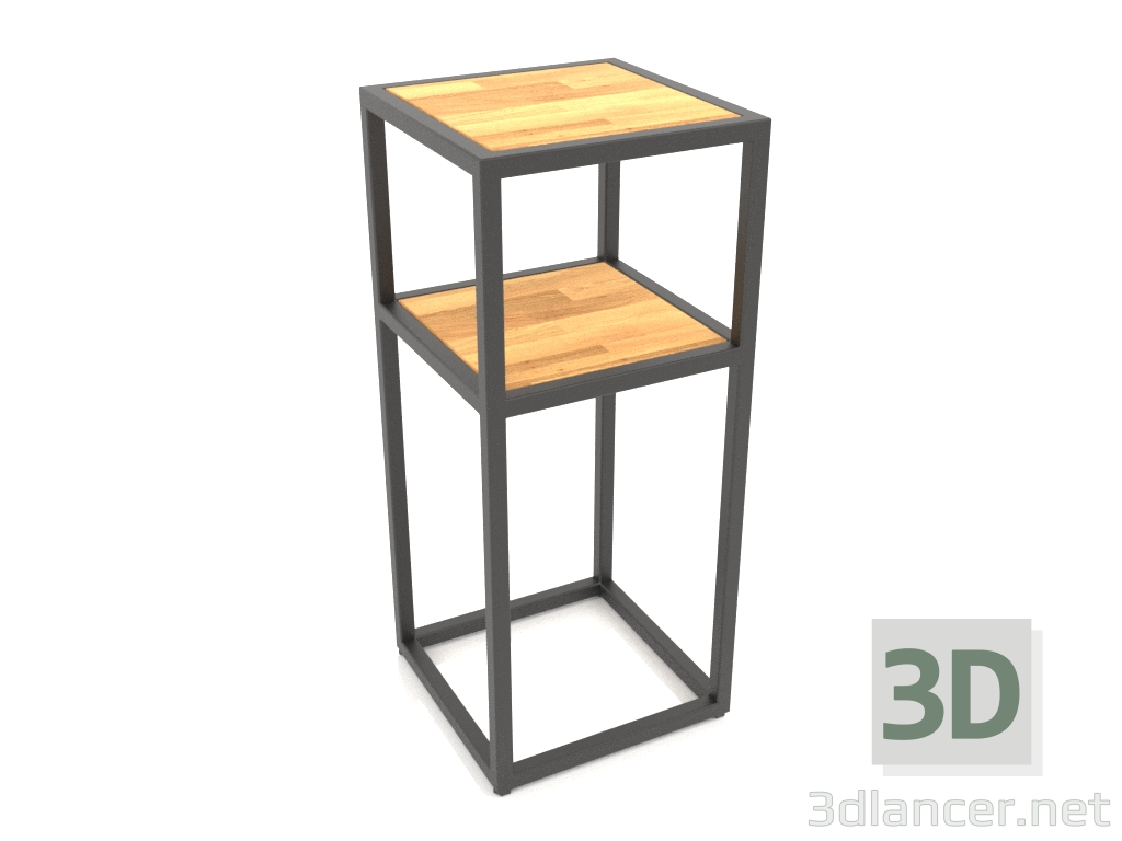 3D Modell Quadratischer Schrank (HOLZ, 30x30x70) - Vorschau