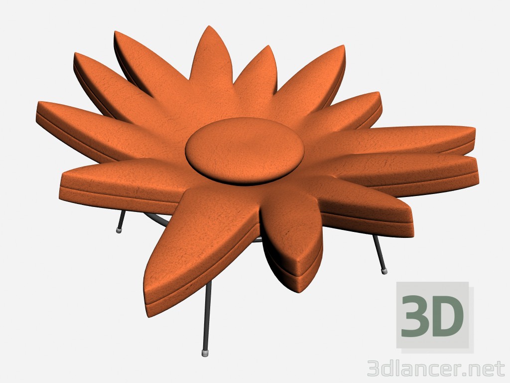 modello 3D Poltrona Margherita 2 - anteprima