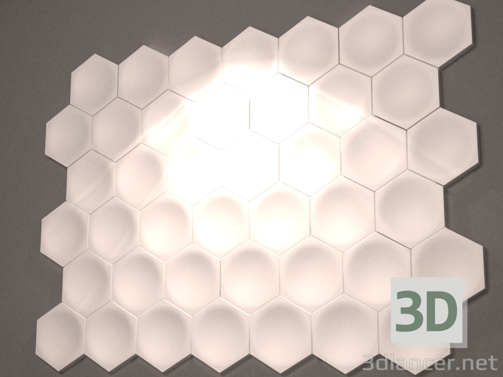 3D modeli Dekoratif panelin Celi 2 - önizleme