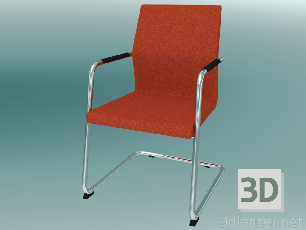 3D Modell Bürostuhl (21V) - Vorschau