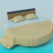 3d модель Круглая кровать – превью