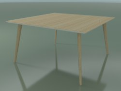 Table carrée 3503 (H 74 - 140x140 cm, M02, Chêne blanchi, option 1)