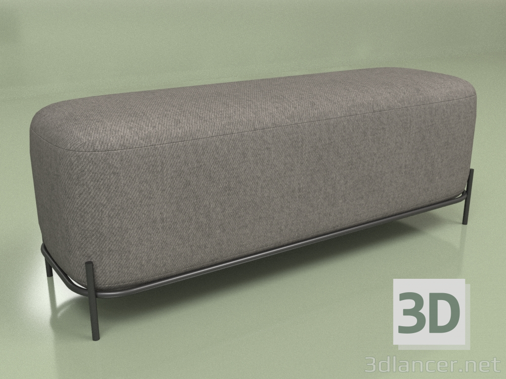 modèle 3D Pouf Pawai largeur 120 (gris foncé) - preview