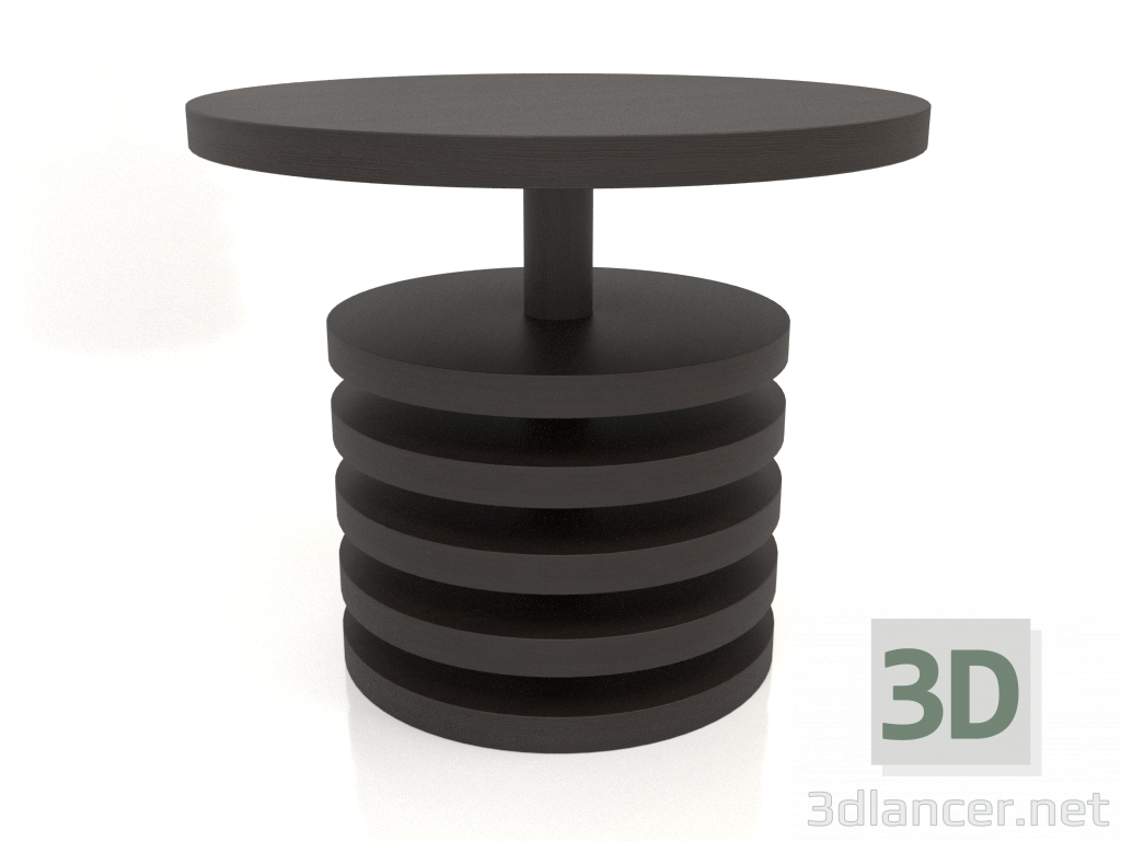 3D modeli Yemek masası DT 03 (D=900x750, ahşap kahve koyu) - önizleme