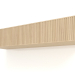 Modelo 3d Prateleira suspensa ST 06 (1 porta ondulada, 1200x315x250, madeira branca) - preview