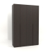 3d model Wardrobe MW 02 wood (1800x600x2800, wood brown dark) - preview