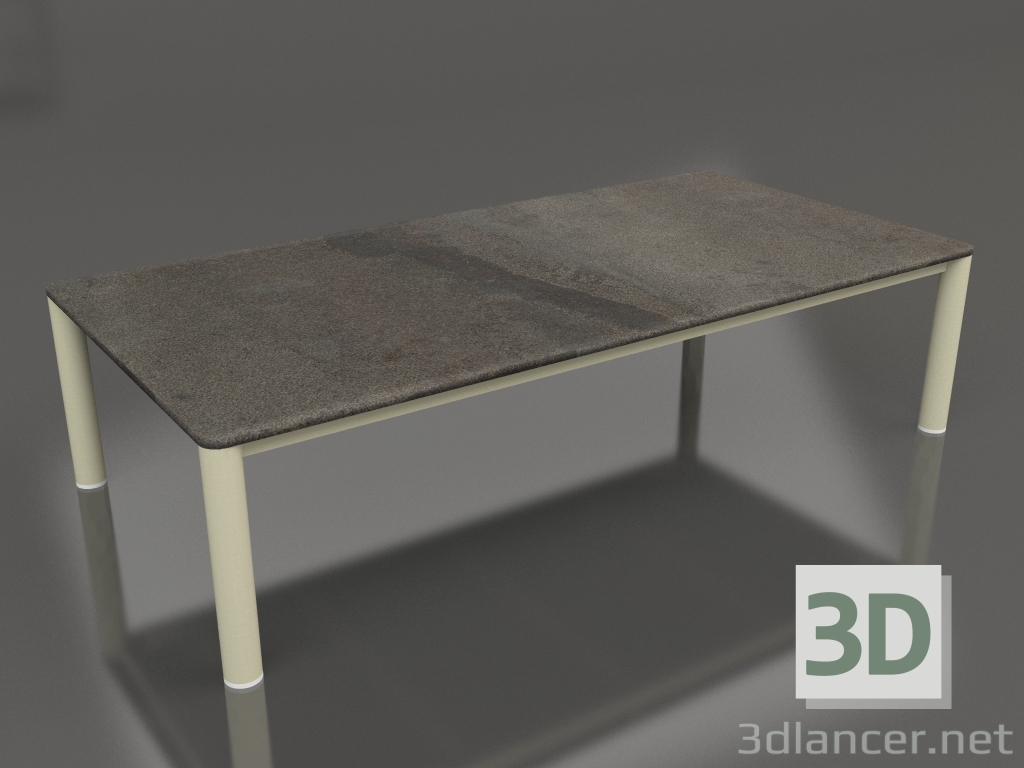 3d model Coffee table 70×140 (Gold, DEKTON Radium) - preview