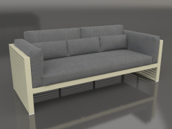 3-Sitzer-Sofa mit hoher Rückenlehne (Gold)