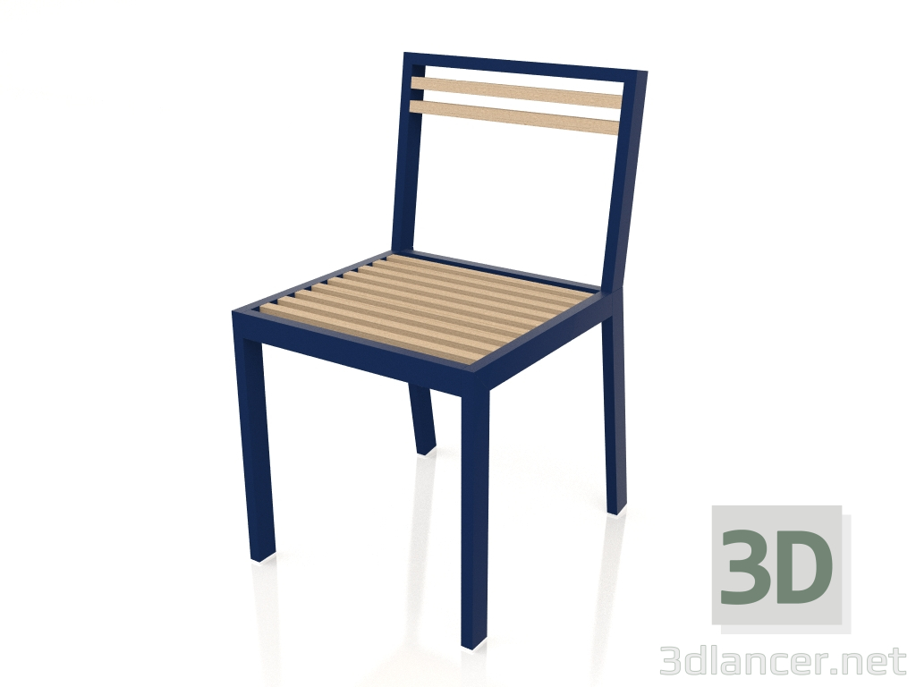 3D Modell Esszimmerstuhl (Nachtblau) - Vorschau