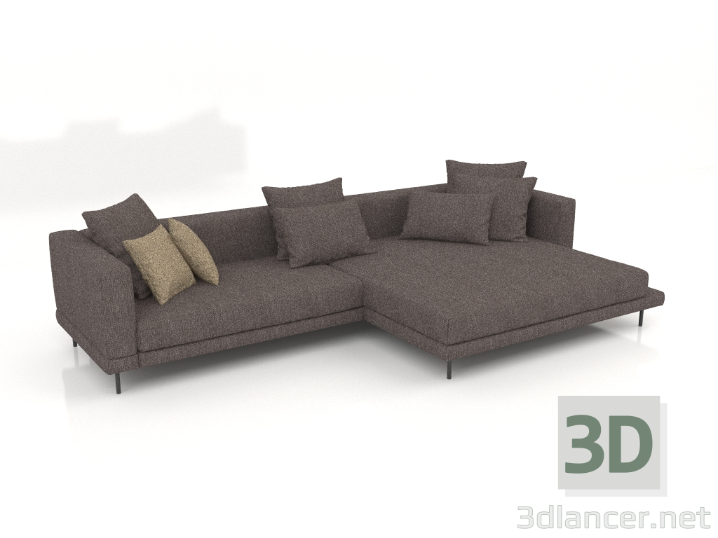 modello 3D Divano Carol 3360 x 1800 (Phantom 1008) - anteprima