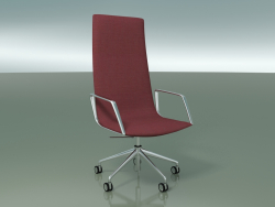 Manager chair 4905BI (5 wheels, with armrests)