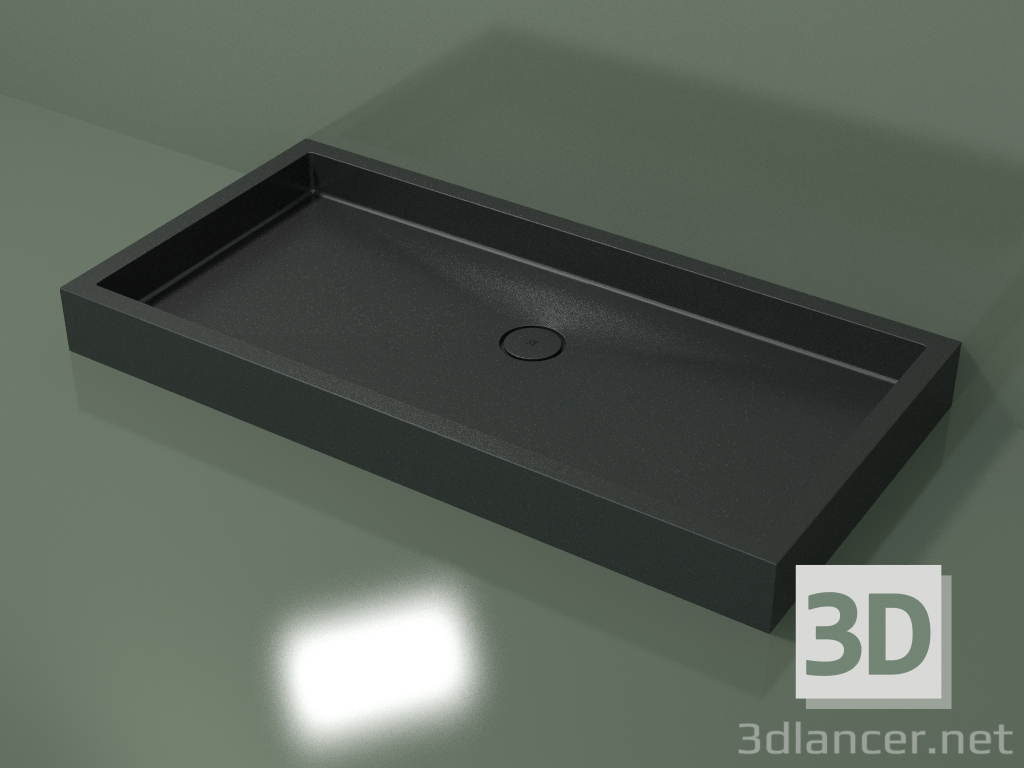 modello 3D Piatto doccia Alto (30UA0123, Deep Nocturne C38, 160x80 cm) - anteprima