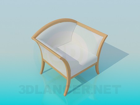 3d модель Нежное кресло – превью