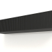 modello 3D Mensola pensile ST 06 (2 ante grecate, 1200x315x250, legno nero) - anteprima
