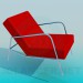 3d model Chair with flat headboard - preview