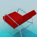 3D Modell Stuhl mit flachen Kopfteil - Vorschau