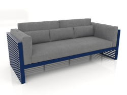 3-Sitzer-Sofa mit hoher Rückenlehne (Nachtblau)