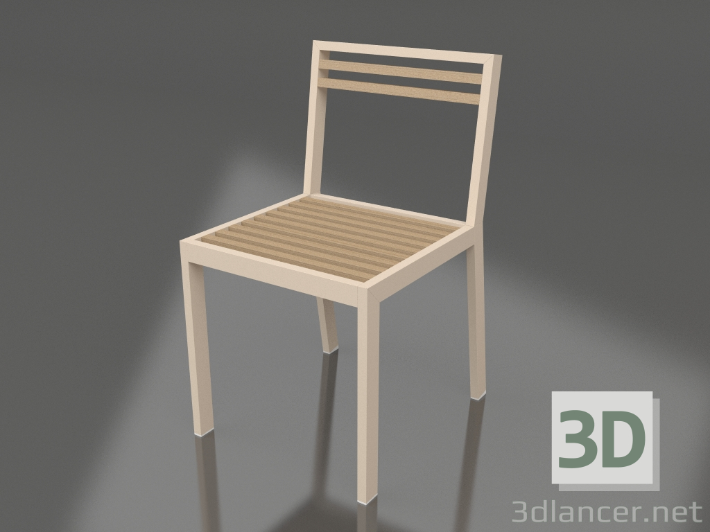 3D Modell Esszimmerstuhl (Sand) - Vorschau
