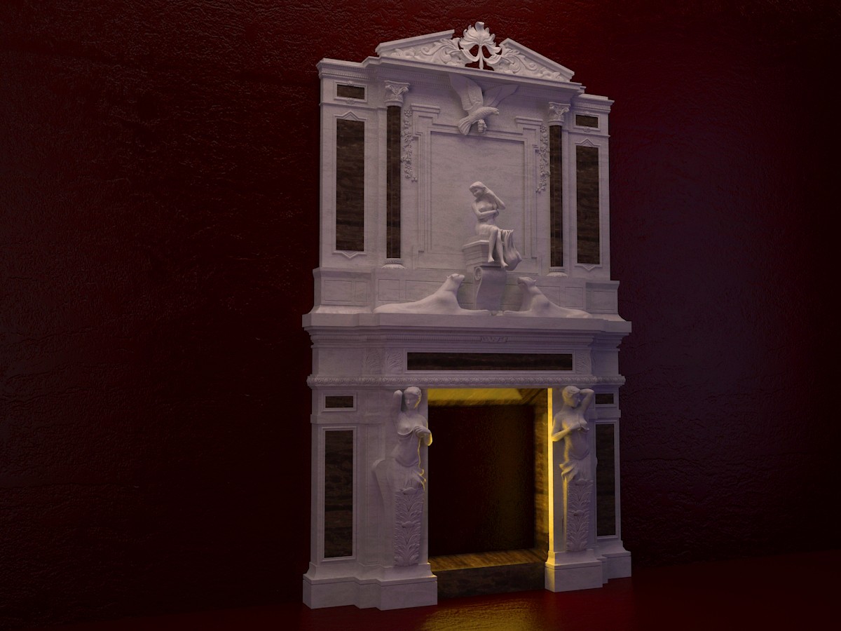 3d model Fireplace - preview