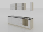 Kitchen 2800x600x2200(h) minimalism