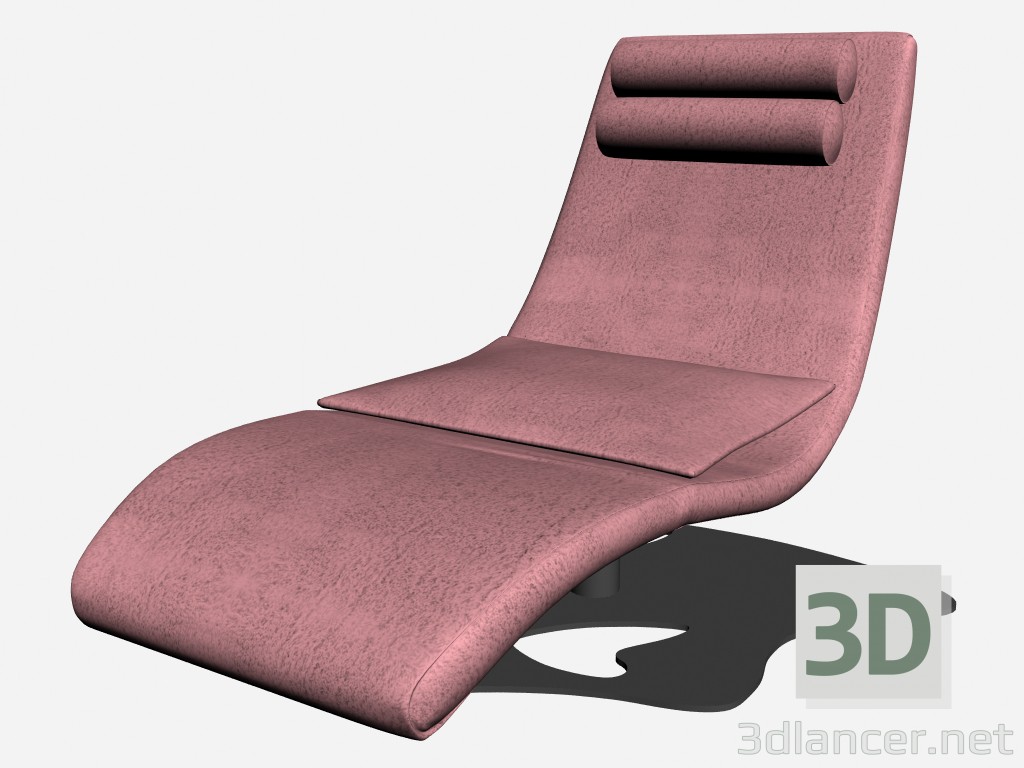3d модель Лаунж-стілець діва (без підлокітника) – превью