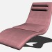 3D modeli Sandalye Diva (kol dayanağı) lounge - önizleme