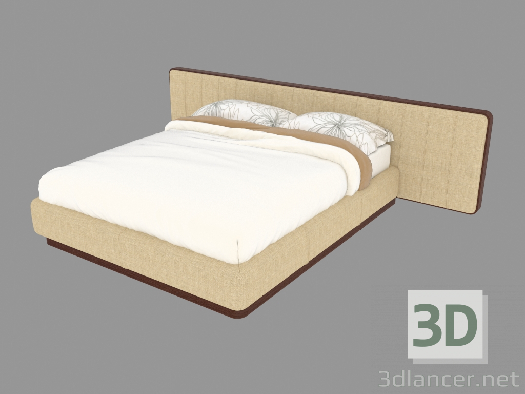 3D modeli Çift kişilik yatak Ermes - önizleme