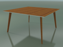 Table carrée 3503 (H 74 - 140x140 cm, M02, effet teck, option 1)