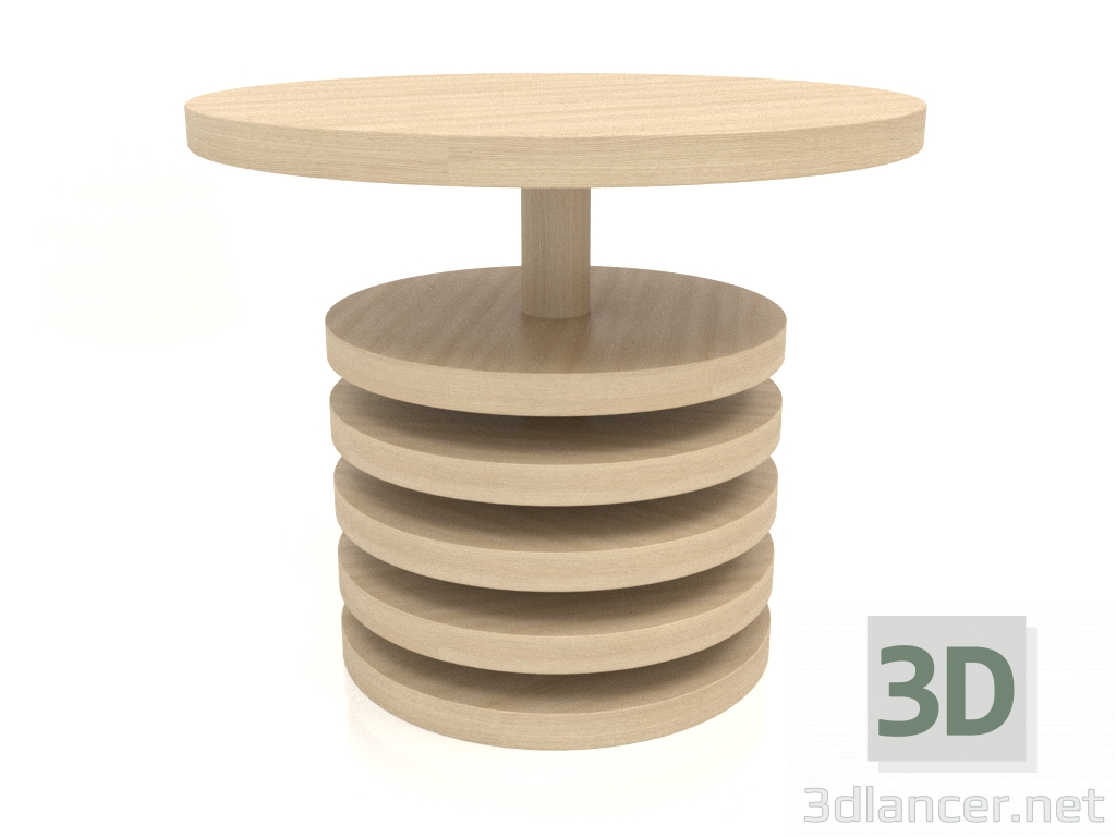3D Modell Esstisch DT 03 (D=900x750, Holz weiß) - Vorschau