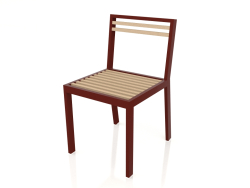 Dining chair (Wine red)
