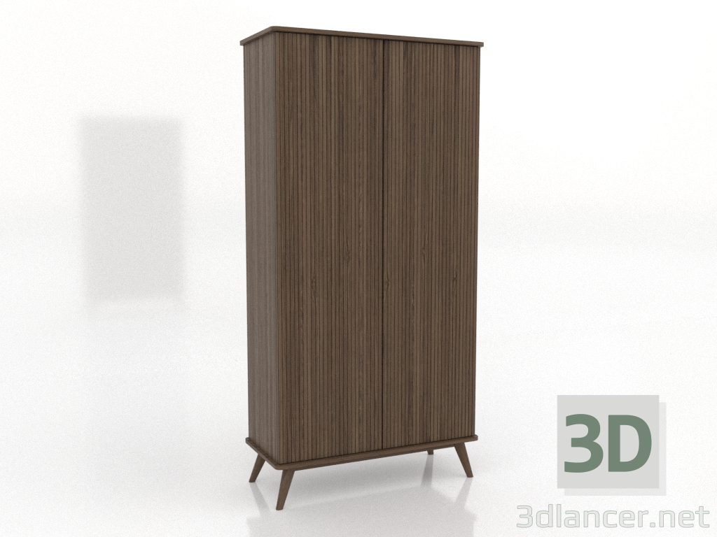 3d model Cabinet 4 1000x450x2000 mm (lightened ash walnut) - preview 3d model Cabinet 4 1000x450x2000 mm (lightened ash walnut) - preview