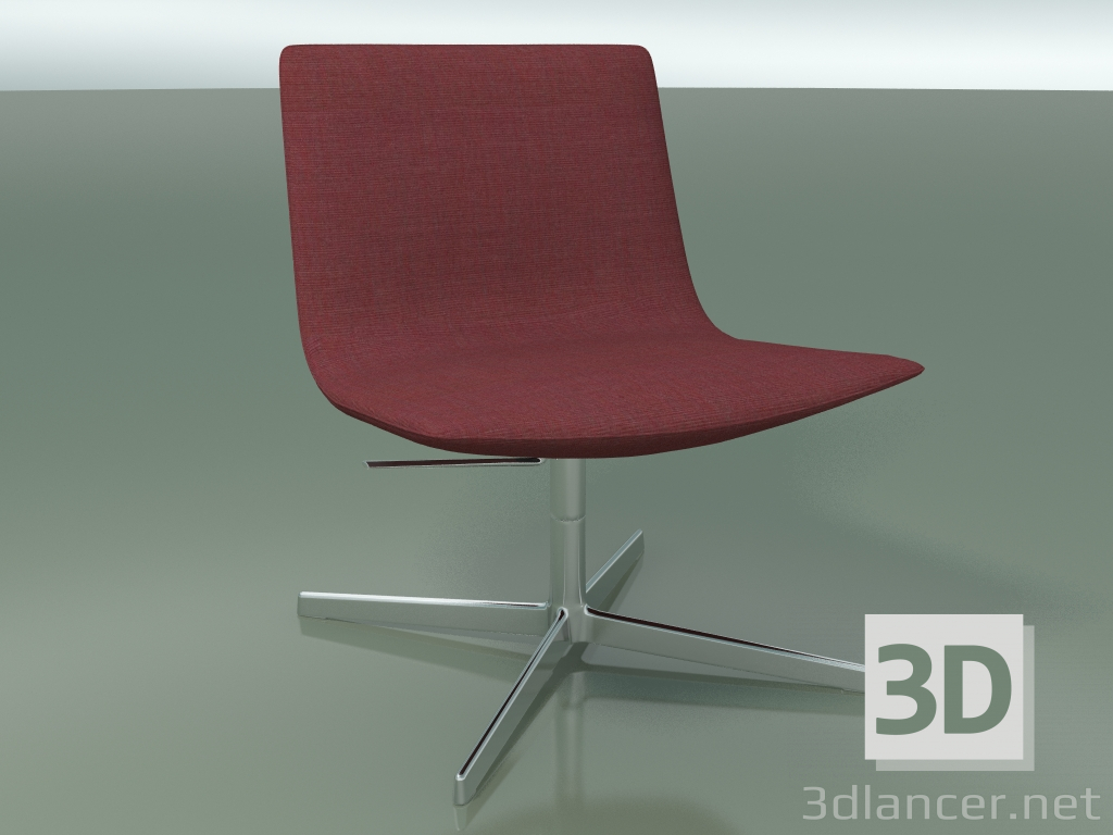 modello 3D Chaise longue 4915 (4 gambe, senza braccioli) - anteprima