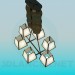 3d model The lamp on 6 bulbs - preview