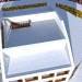 3D modeli Çatı katı olan iki katlı ev - önizleme