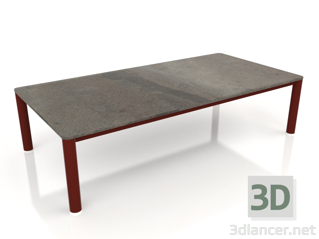 modèle 3D Table basse 70×140 (Rouge vin, DEKTON Radium) - preview