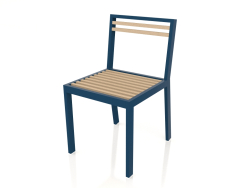 Cadeira de jantar (azul cinza)