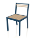 modèle 3D Chaise de salle à manger (gris bleu) - preview