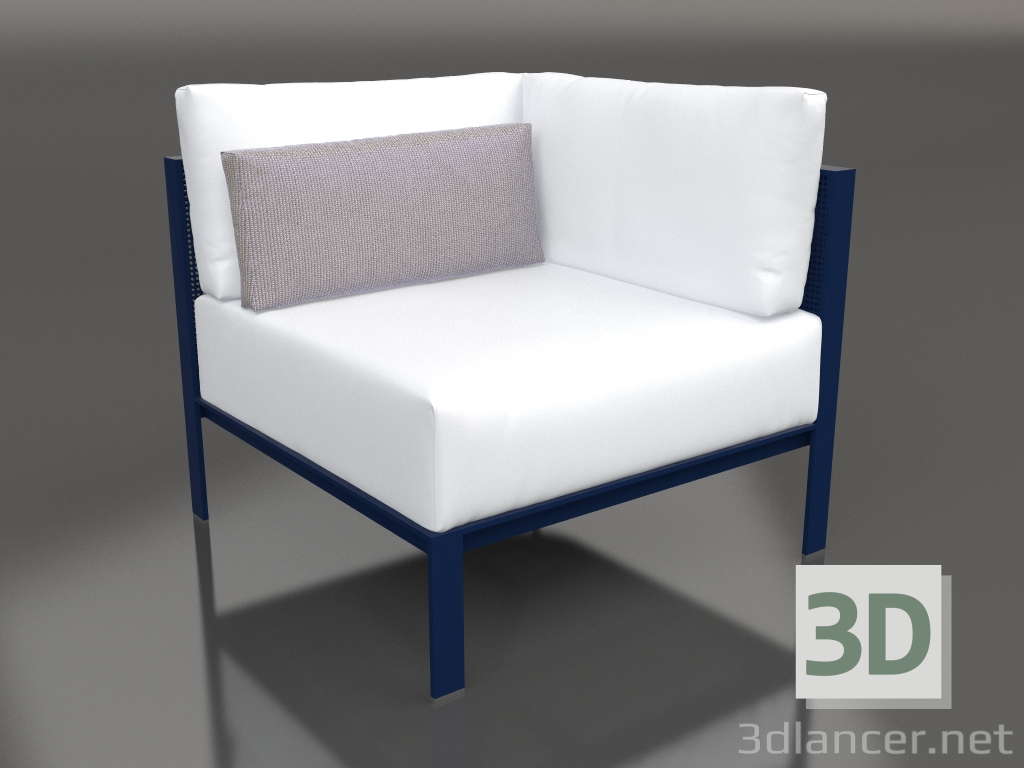 3D Modell Sofamodul, Abschnitt 6 (Nachtblau) - Vorschau