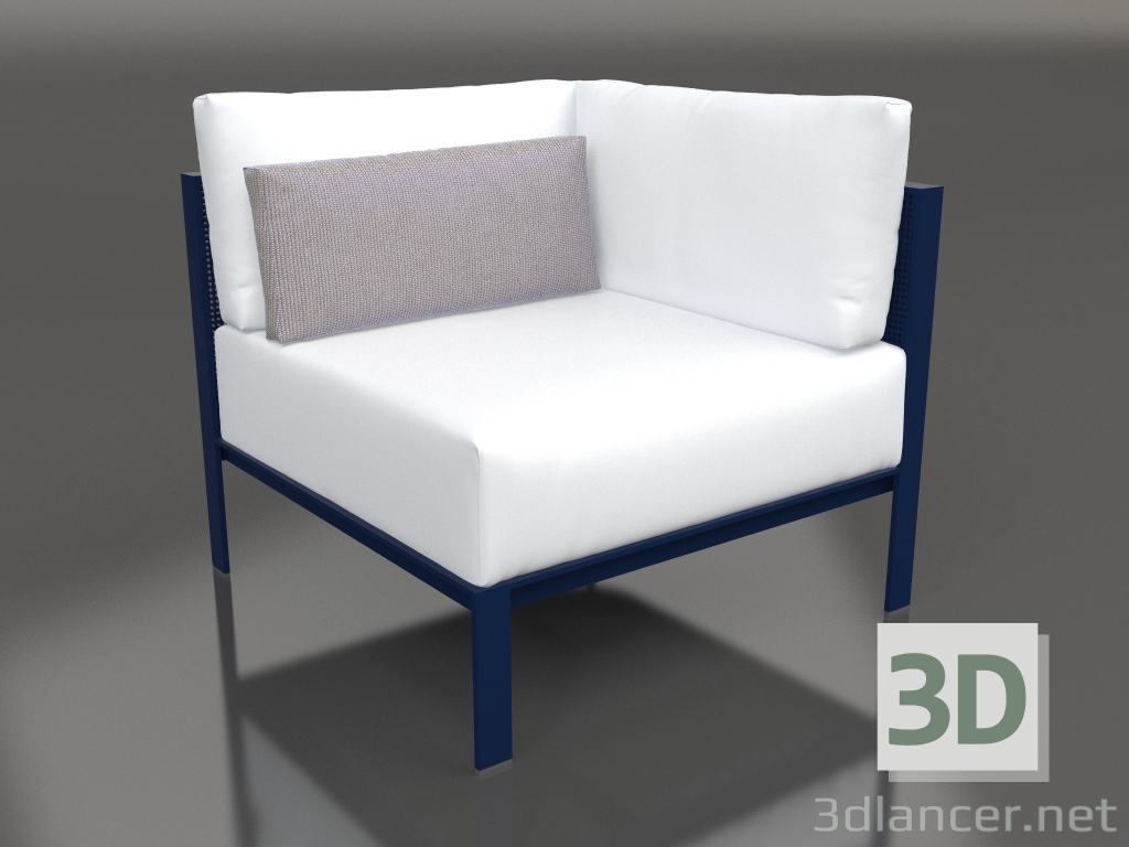 3d model Sofa module, section 6 (Night blue) - preview