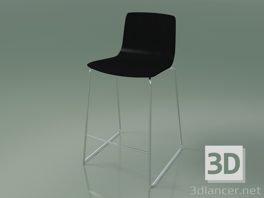 3 डी मॉडल बार कुर्सी 3911 (काला सन्टी) - पूर्वावलोकन